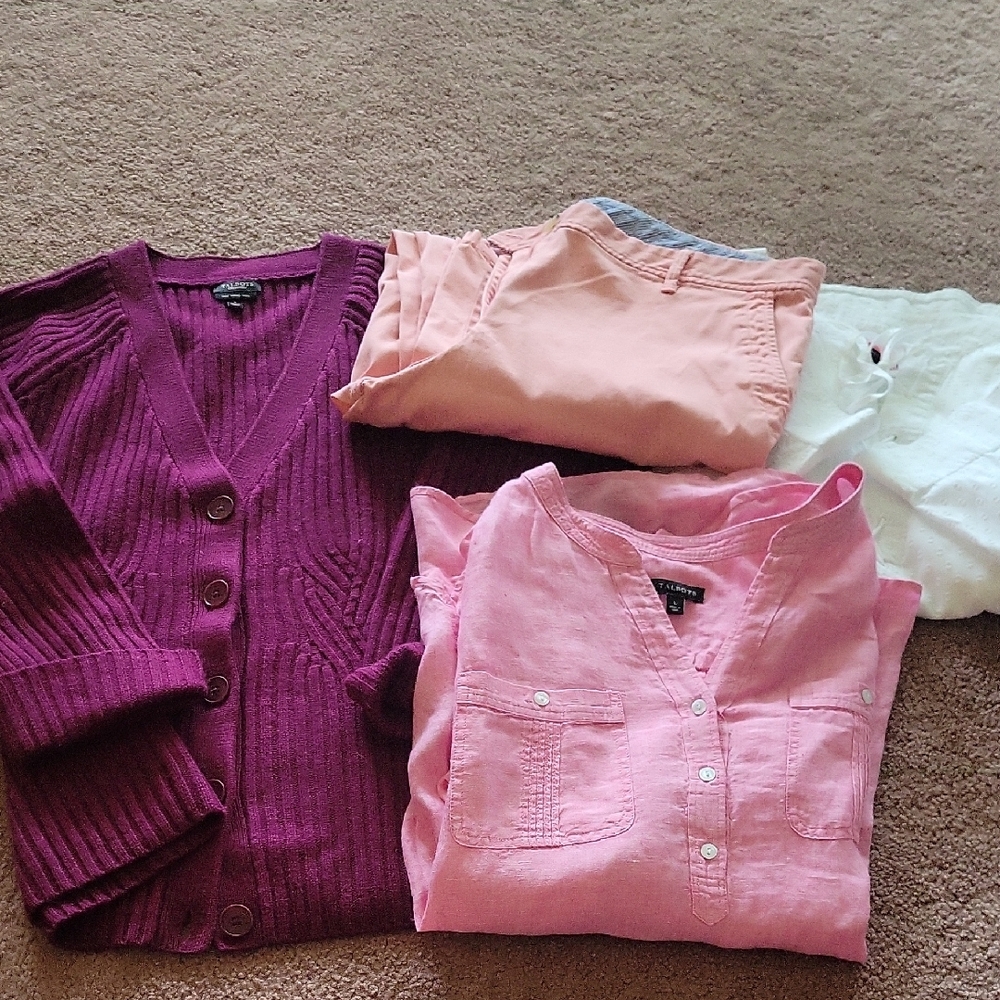 Talbots Bundle: Linen, Cotton, Merino Wool, Classic Chino